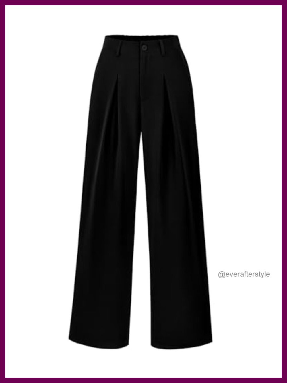 Wide Leg High Waisted Palazzo Dress Pants Pleated Business Casual Trousers